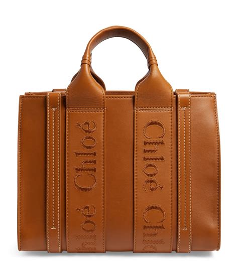 chloe woody tote leather|chloe woody tote sale.